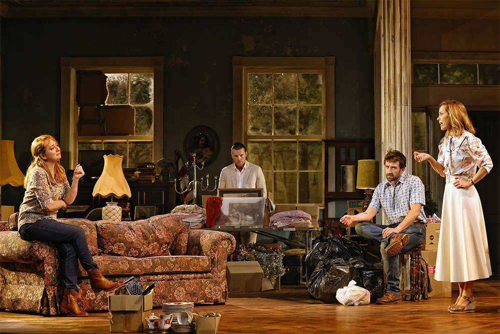 Mandy McElhinney, Sam Worthington, Johnny Carr and Lucy Bell in <em>Appropriate</em> (photograph by Prudence Upton)