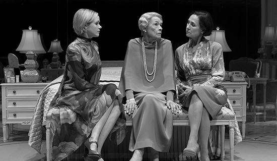 Alison Pill Glenda Jackson and Laurie Metcalf in Three Tall Women photograph by Brigitte Lacombe