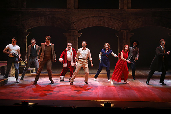 The cast of Black Swan State Theatre Company's Assassins (photograph by Philip Gostelow)