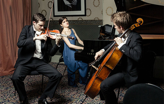 The Melbourne-based Clarendon trio with their instruments