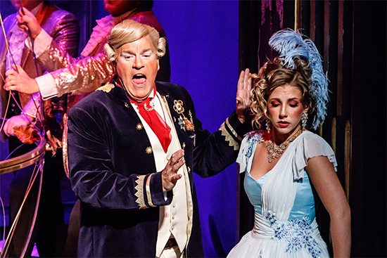 Baron Och as Daniel Sumegi and Sophie Anna as Voshege in Melbourne Opera's production of Der Rosenkavalier
