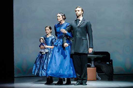 RNZB Dancers Abigail Boyle and Paul Mathews with Hazel Couper image Stephen ACourt