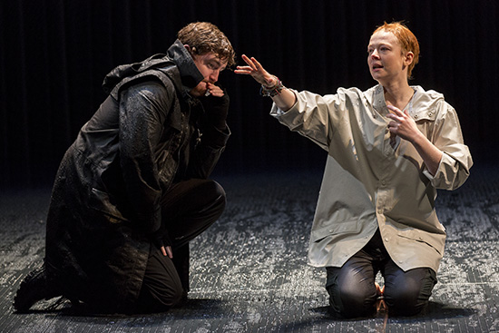 Brandon McClelland and Sarah Snook in Sydney Theatre Company’s Production of Saint Joan © Brett Boardman 