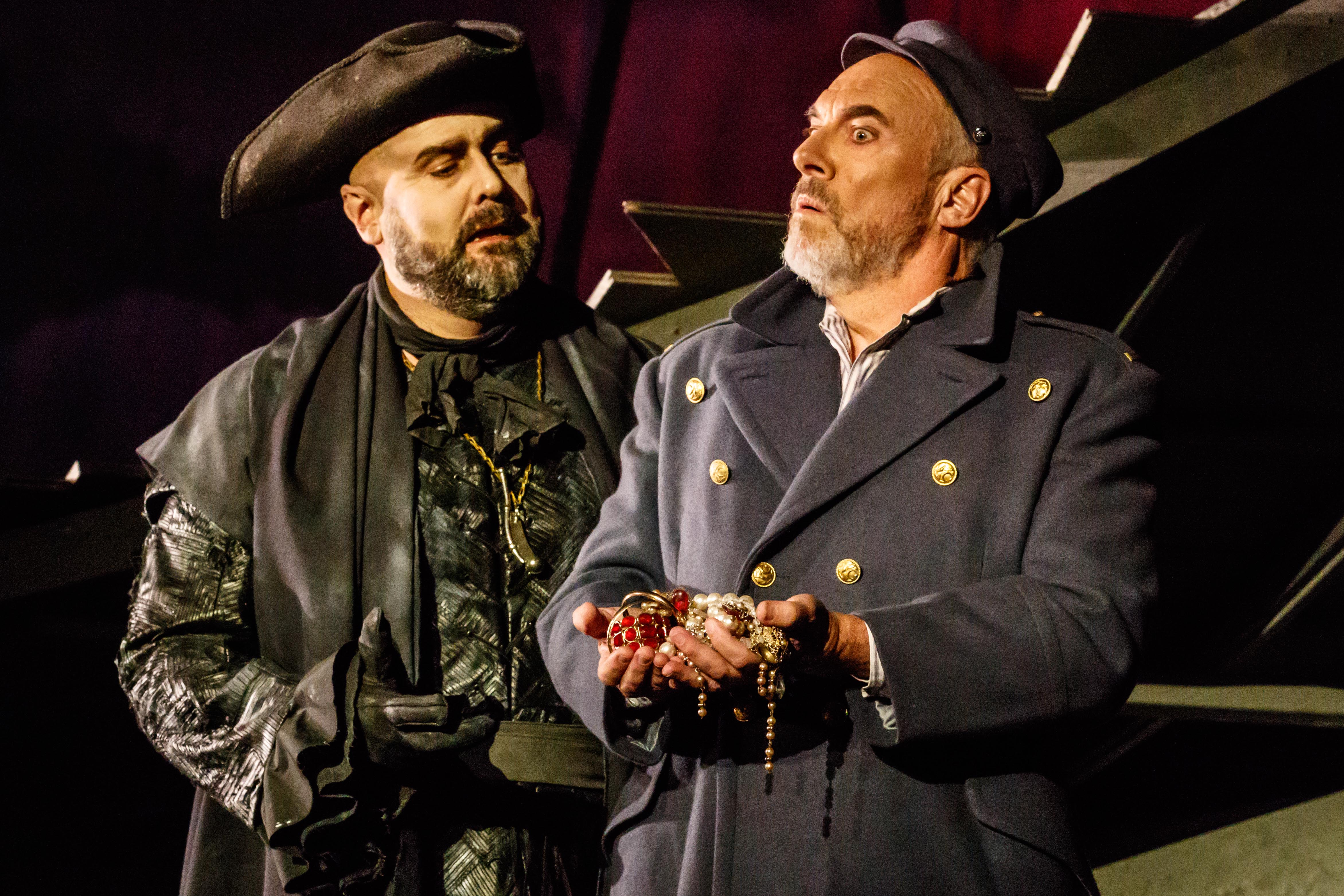Darren Jeffery The Dutchman and Steven Gallop as Daland (photograph by Robin Halls)