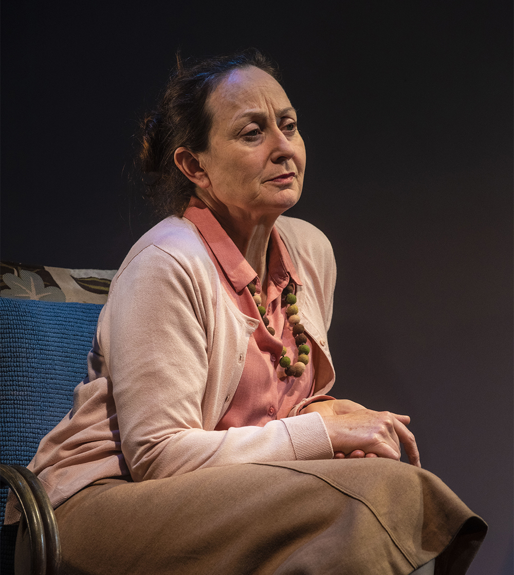 Caroline Lee in Escaped Alone (photograph by Jodie Hutchinson)