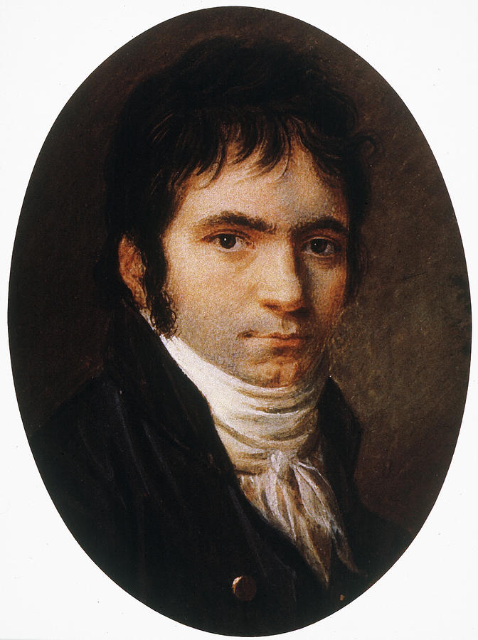 Ludwig van Beethoven, miniature, 1803, by Christian Horneman