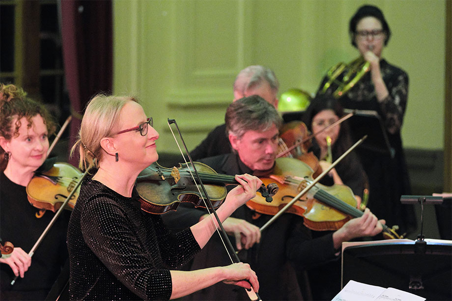 Australian Romantic & Classical Orchestra conducted by Rachael Beesley (photograph by Peter Hislop)