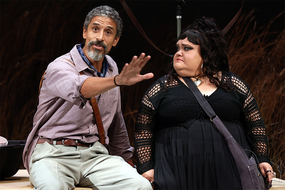 Markus Hamilton and Megan Wilding in Sydney Theatre Company's The Seagull (photograph by Prudence Upton)