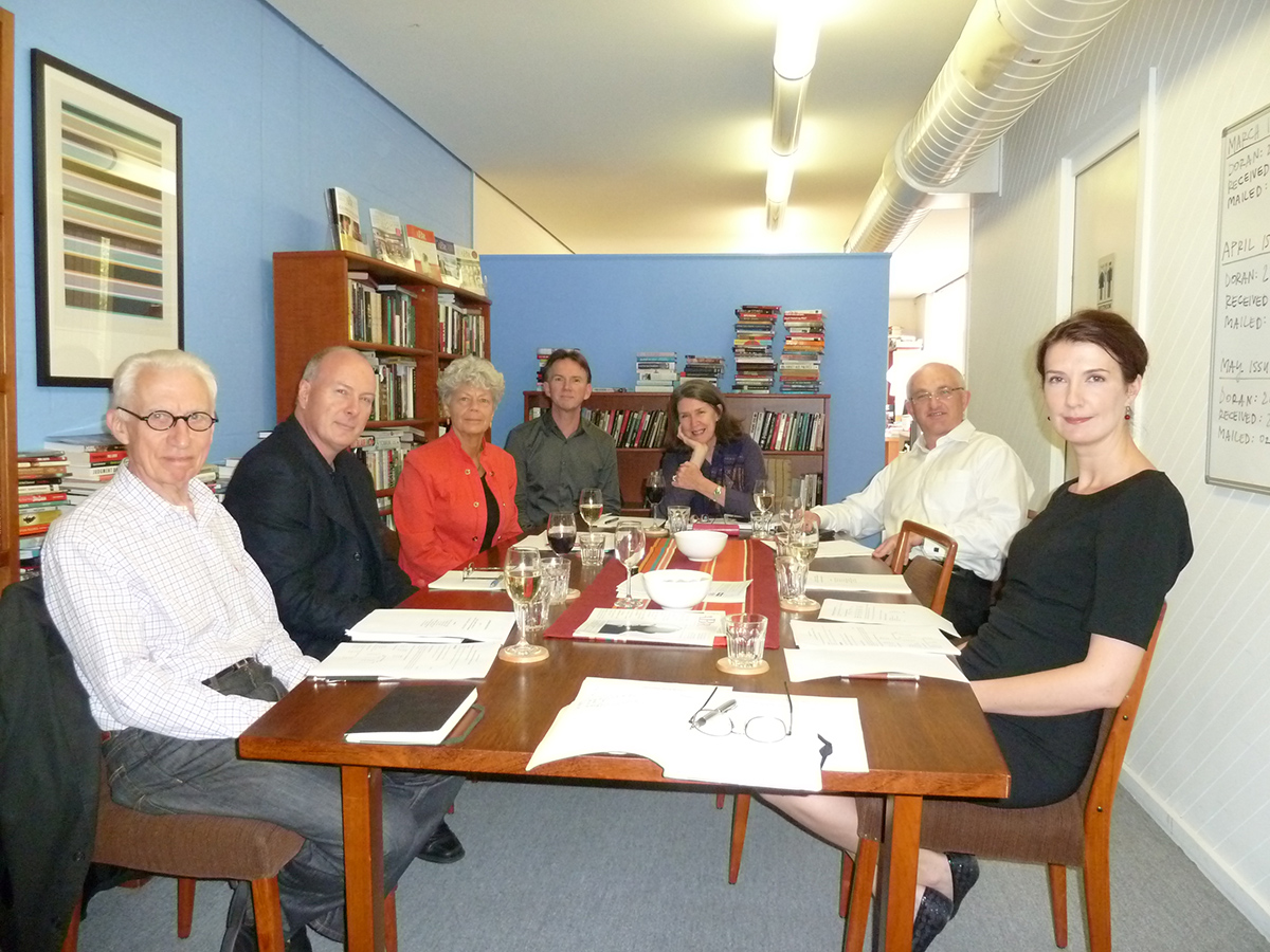 ABR Board 2011 Ian Donaldson, Paul Hetherington, Anne Edwards, Peter Rose, Editor Morag Fraser, Chair Colin Golvan and Anna Goldsworthy. 