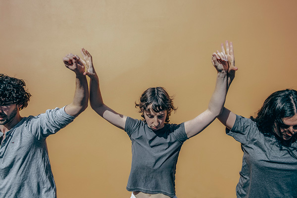 Oliver Savariego, Anika de Ruyter, and Rachel Mackie in Safehold (photograph by Gregory Lorenzutti)