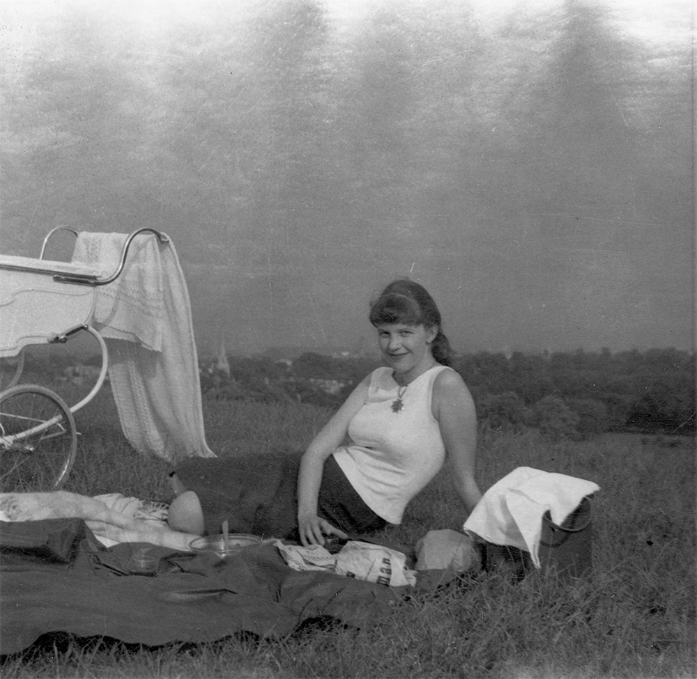 Sylvia Plath on Primrose Hill, June 1960 (Mortimer Rare Book Collection, Smith College Special Collections)