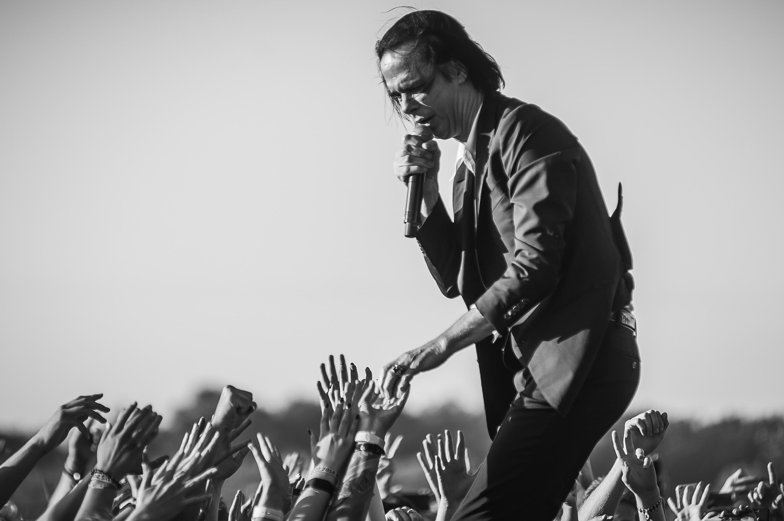 Nick Cave & The Bad Seeds perform at Open’er Festival on  4 July 2018 in Gdynia, Poland  (Ewa Burdynska-Michnam, East News sp. z o.o. Alamy Stock Photo)