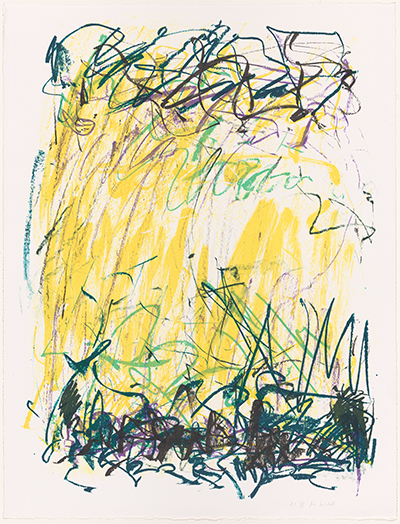 Joan Mitchell, Sides of a river II, 1981 from the ‘Bedford’ series, 1981 National Gallery of Australia, Canberra purchased with the assistance of the Orde Poynton Fund 2002 © Estate of Joan Mitchell