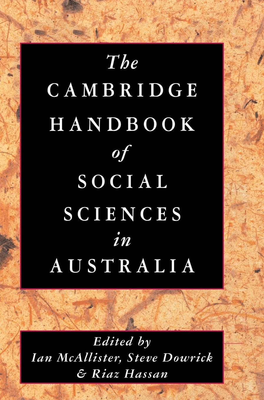 The Cambridge Handbook of Social Sciences in Australia