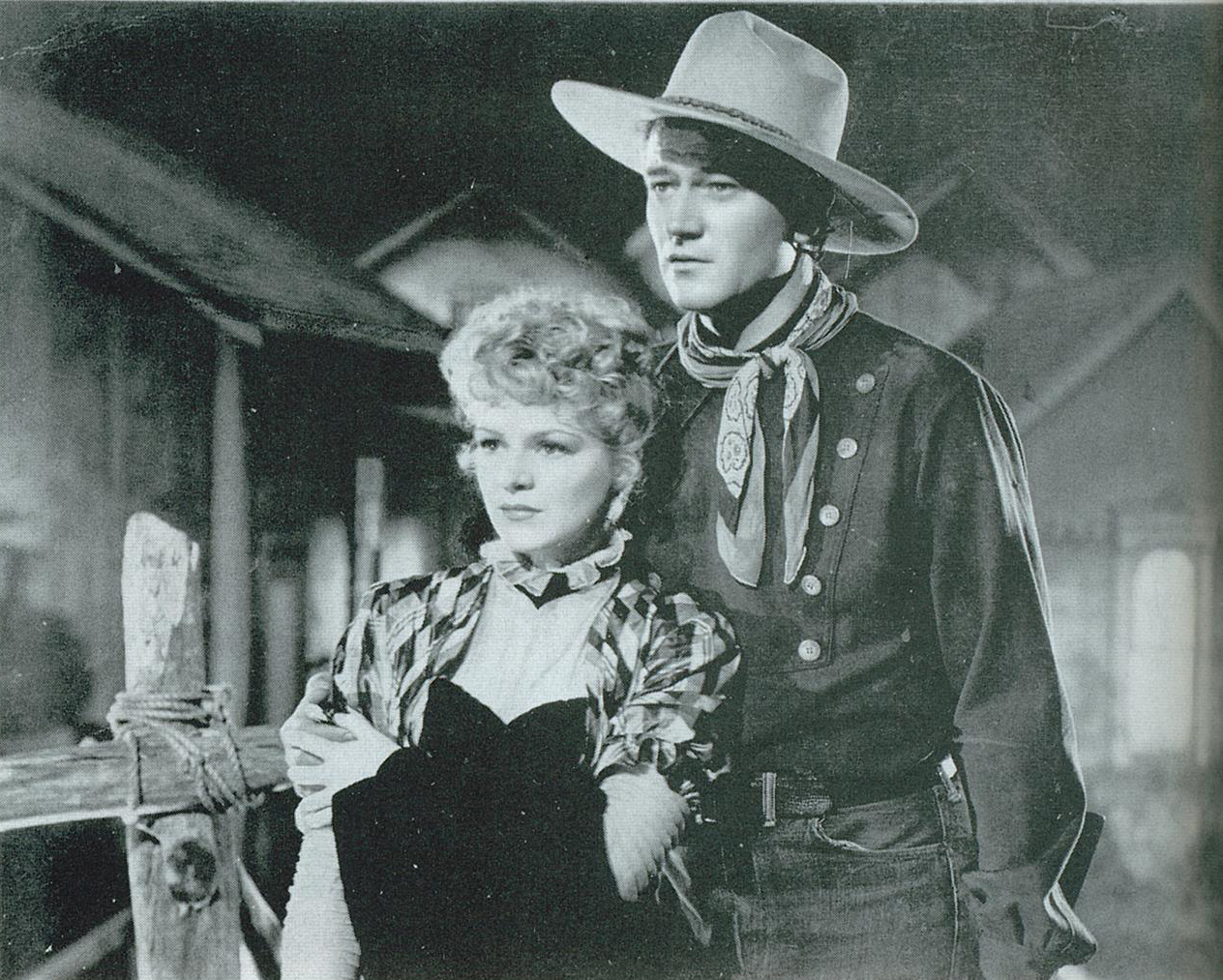 John Wayne and Claire Trevor in Stage Coach 1939