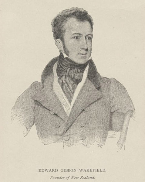 Edward Gibbon Wakefield by Benjamin Holl courtesy of the National Librrary of Australia via Wikimedia Commons