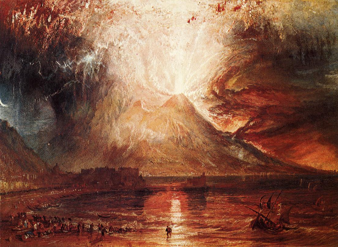 Mount Vesuvius in Eurption, 1812 by J.M.W. Turner (Yale Centre for British Art)