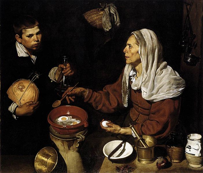 702px-Diego Velázquez - Old Woman Frying Eggs