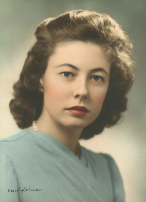 Thea colour touched portrait poss aged 19 1943-4 cropped for Online