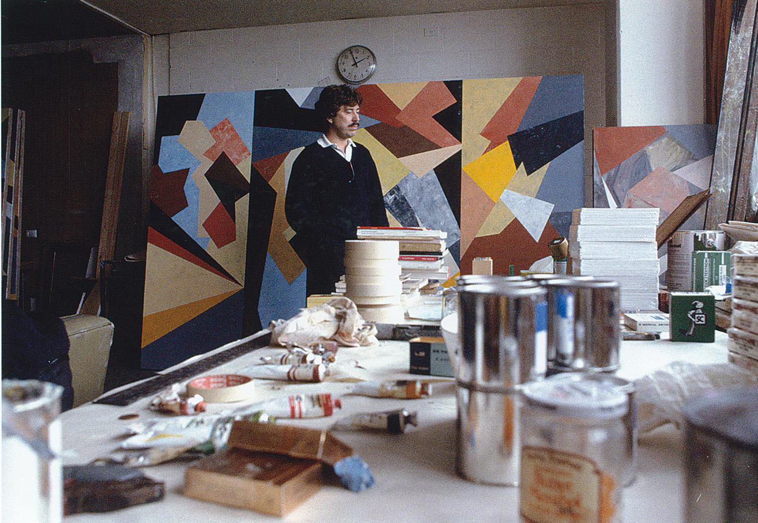 Robert Jacks in his studio, 1983