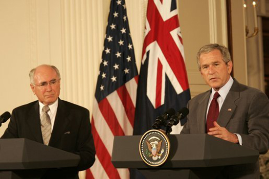 Bush-Howard 2005 press