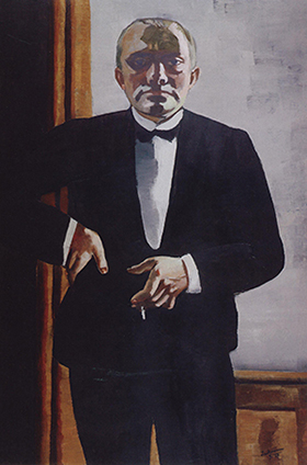 LACMA Self Portrait in Tuxedo Max Beckman 1927