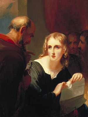 Portia and Shylock Sully 1835