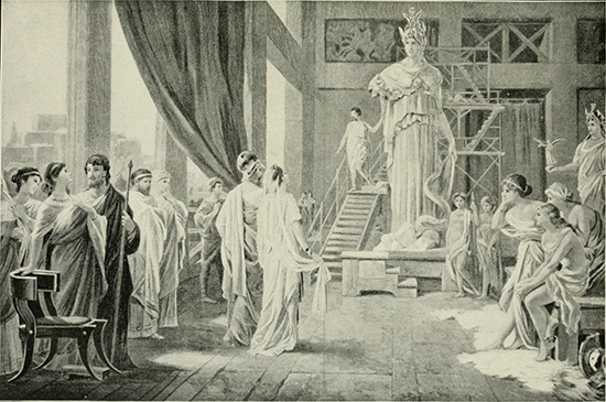 Pericles and Aspasia at the studio of Phidias