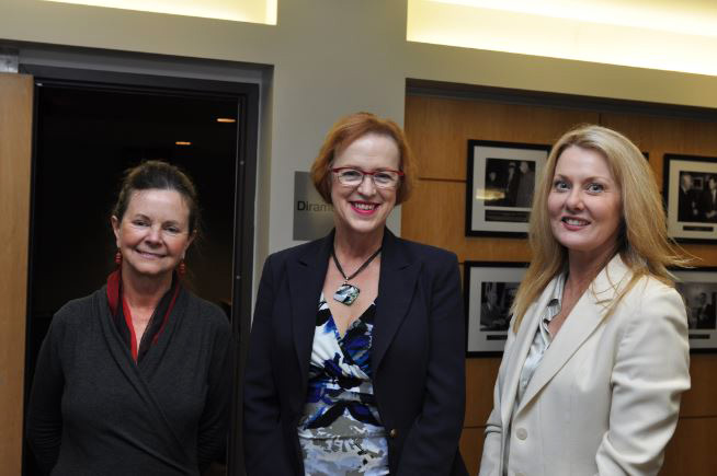 Geraldine Brooks AO, Ambassador Caroline Millar, and Anna Funder