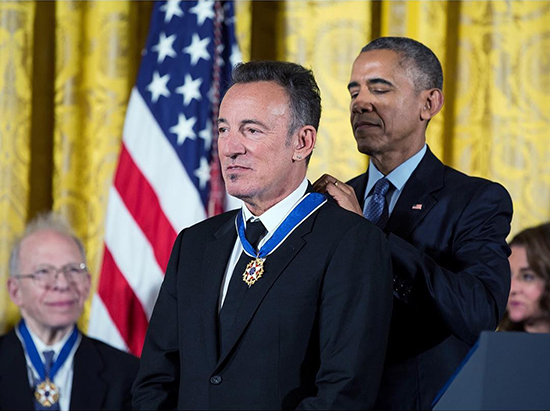Bruce Springsteen Presidential Medal of Freedom 550