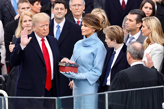Donald Trump swearing in ceremony 550
