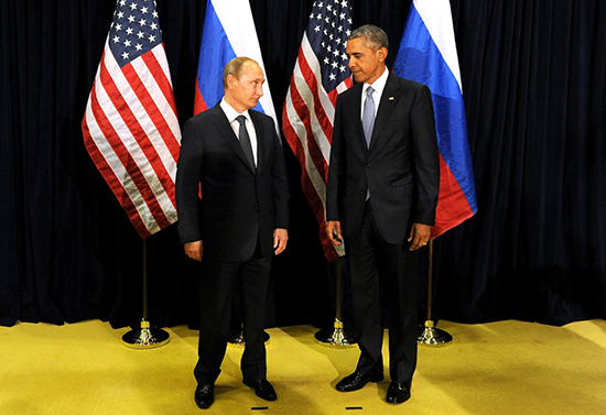 Vladimir Putin and Barack Obama 550