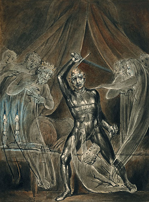 Richard III and the Ghosts. William Blake. c1806 ABR Online