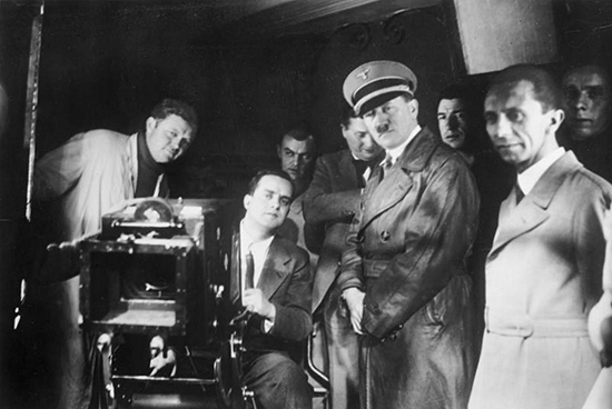 Hitler and Goebbels on the set of Gerhard Lamprechts film Baracole in 1935 from the book under review