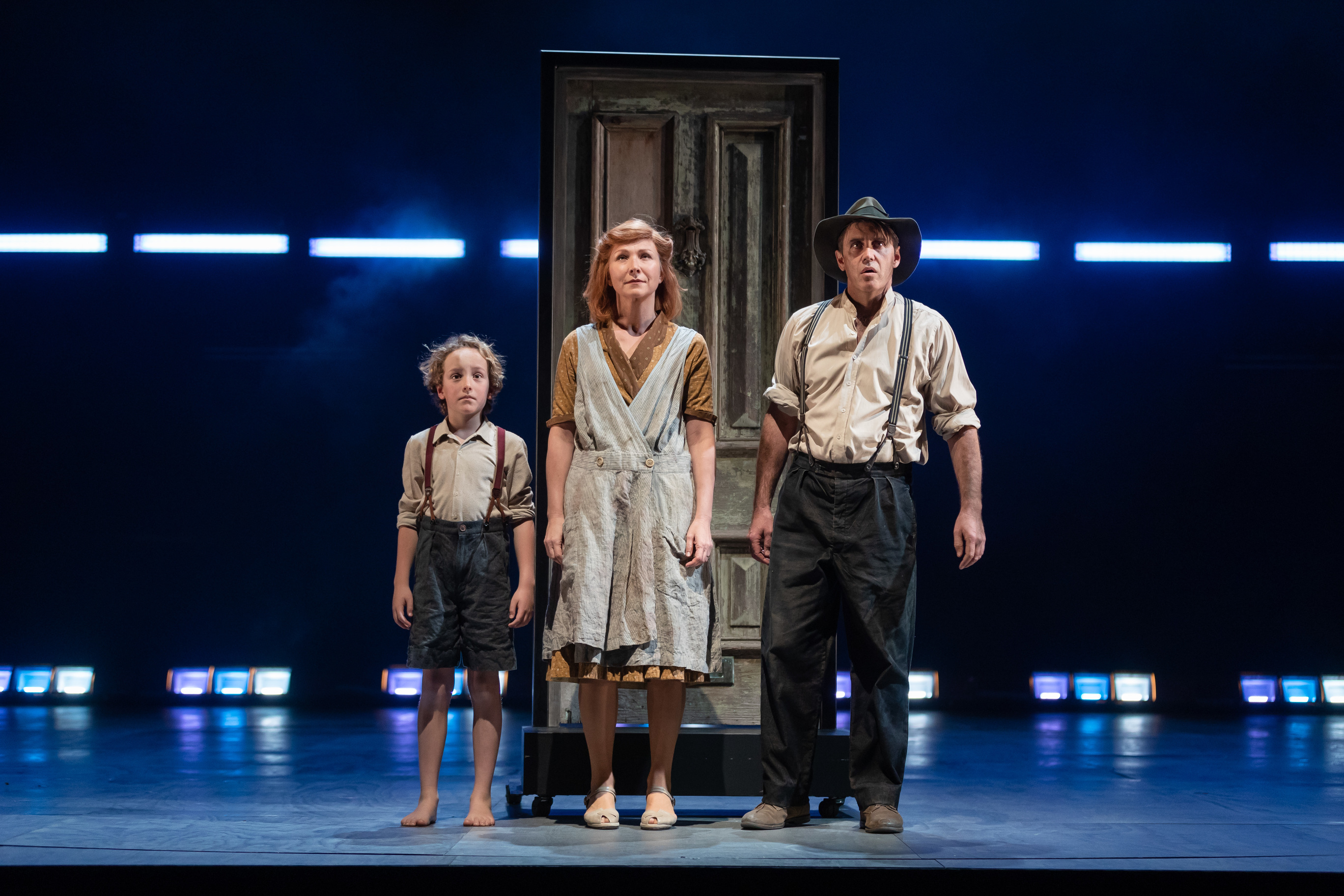 Jack Ruwald, Anita Hegh, and Jack Finsterer in The Harp in the South (photo by Daniel Boud)