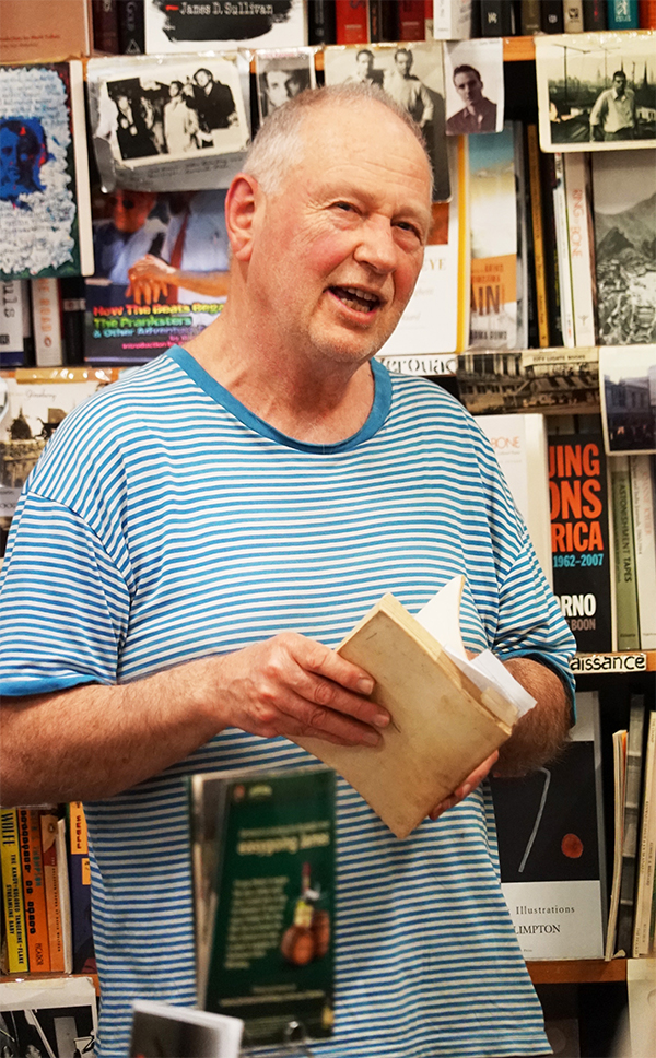 Kris Kemensley at an ABR function at the Collected Works Bookshop, October 2017