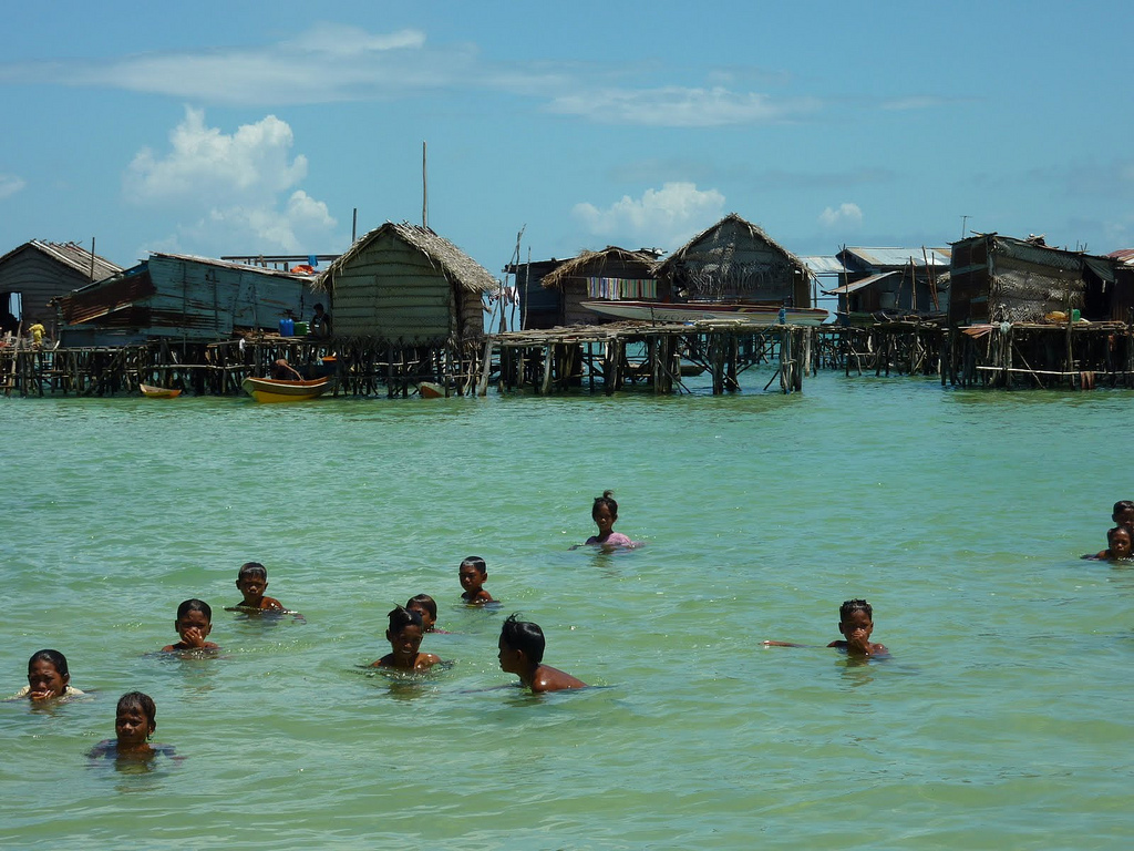 Reception by villagers of Omadal Islands, a Malaysian island located in the Celebes Sea on the state of Sabah. (photo by (photo by Torben Venning for Bajau Laut Pictures via Wikimedia Commons)