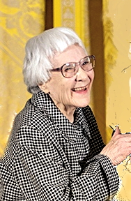 Harper Lee during Medal of Freedom ceremony at the White House (photo by Eric Draper)