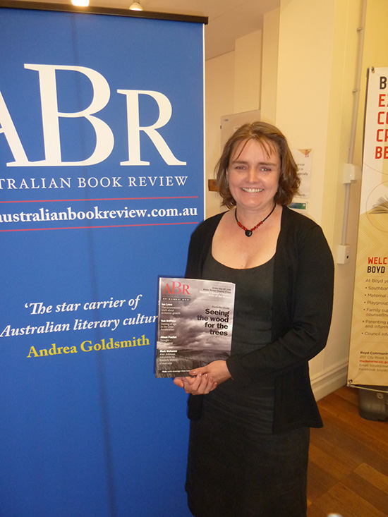 ABR Eucalypt Australia (formerly known as the Dahl Trust) Fellow Danielle Clode at the launch of the Environment issue, 2014