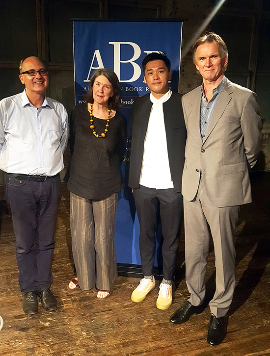 John Hawke Morag Fraser Nicholas Wong Peter Rose Porter Prize event 2018