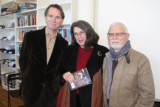 Peter Rose, Morag Fraser, and Rodney Hall at opening of Boyd in 2012