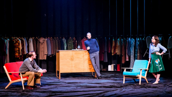 Nathan O'Keefe, Mark Saturno and Alison Bell in Betrayal / Photo: Shane Reid