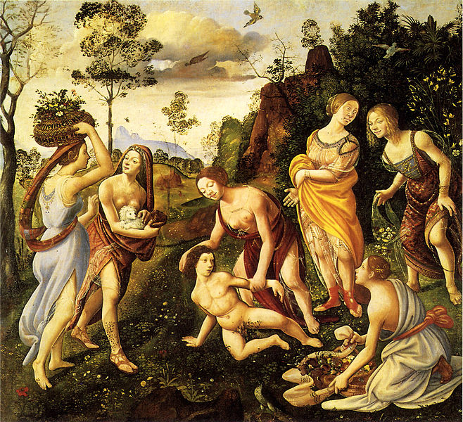Piero di Cosimo The finding of Vulcan on Lemnos Wadsworth Atheneum via Wikimedia Commons