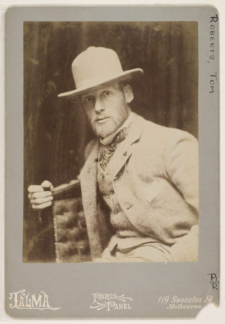 Tom Roberts, ca. 1893-1895 (photograph by Talma, courtesy of the State Library of NSW)