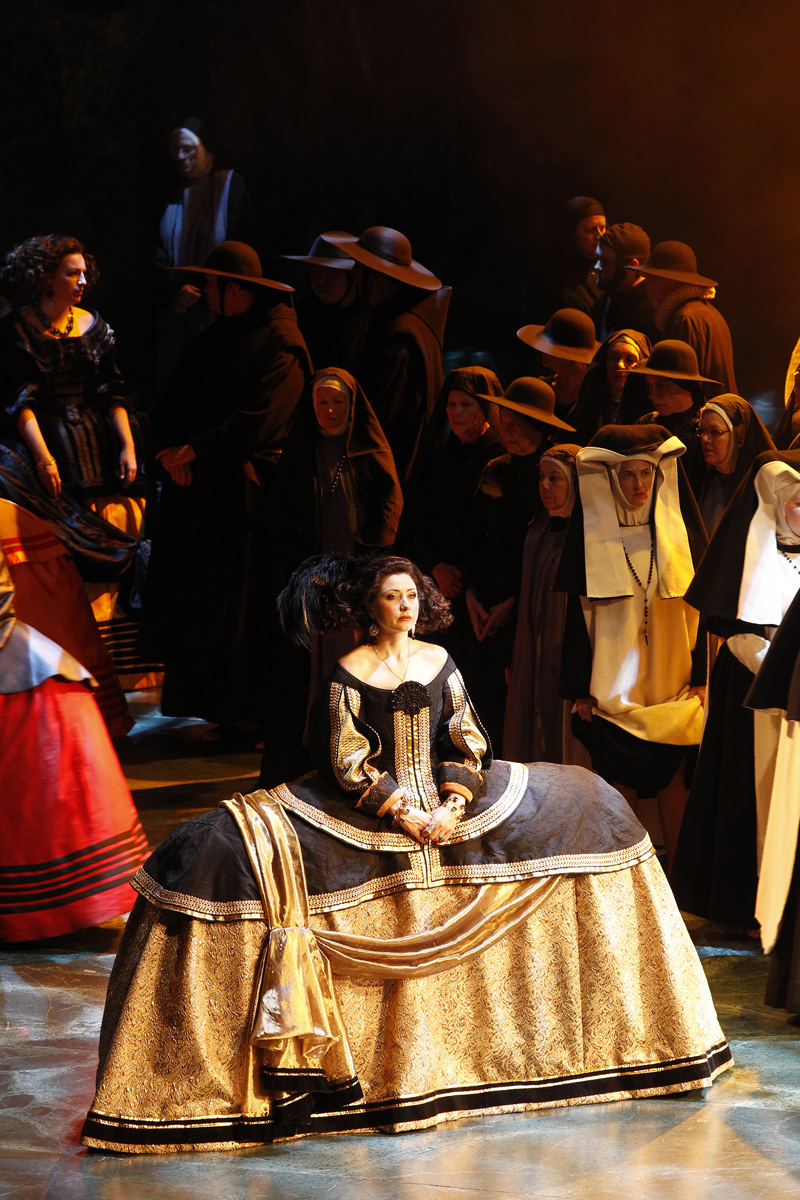 Victoria Yastrebova performs the role of Elisabeth de Valois in Opera Australia's Don Carlos (photograph by Jeff Busby)
