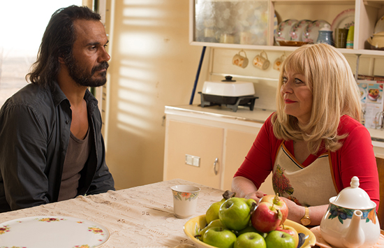 Goldstone Aaron Pedersen and Jacki Weaver being Civil