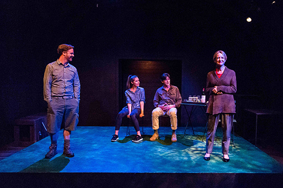 The Realistic Joneses Justin Hosking Ella Caldwell Neil Pigot and Sarah Sutherland photo credit Teresa Noble Photography