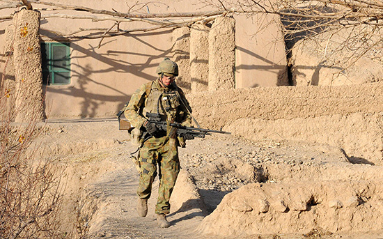 Australian Army soldier in Afghanistan during 2010 ABR Online