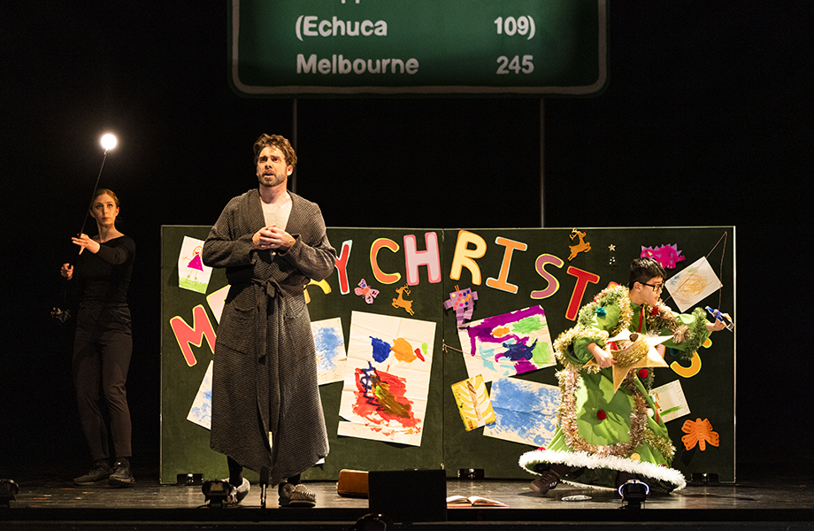 Samuel Dundas as Scrooge in A Christmas Carol (photograph by Charlie Kinross)