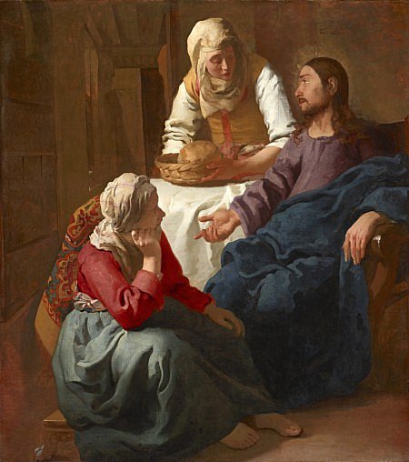 Christ in the House of Martha and Mary 1654 1656 by Johannes Vermeer 